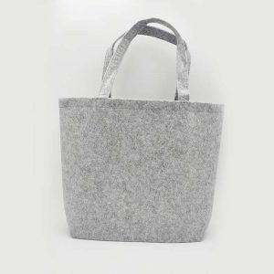 Horkos sac cabas gris clair vu de dos