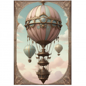 céramique steampunk horkos création la montgolfière.