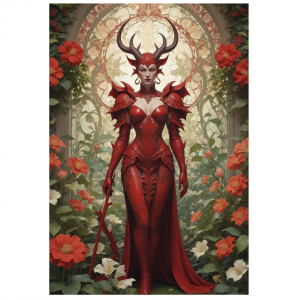 Carreaux de céramique Horkos Creation sur la déesse Lilith, deesse diabolique.