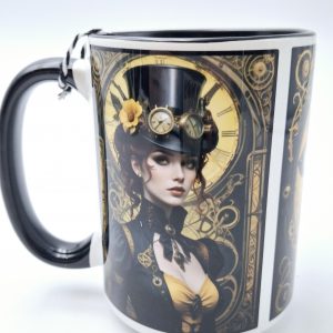 Mug steampunk Horkos la femme et le loup